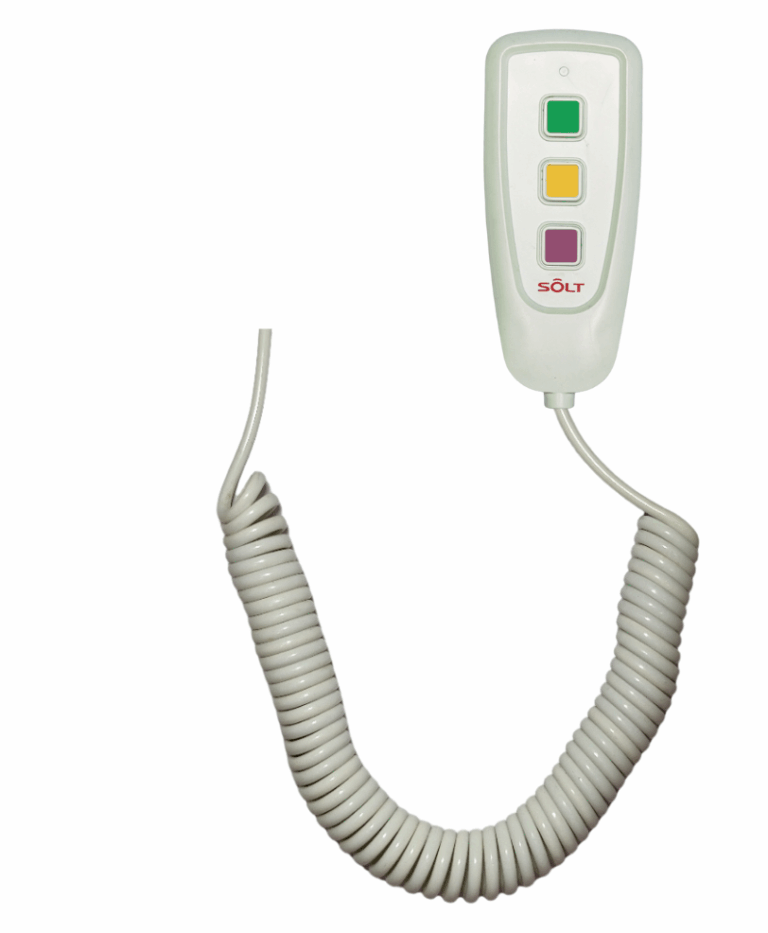 Hand unit with 3 buttons